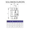 Клапан зворотного ходу води SOLOMON 1″ EUROPA 6026 лат. шток