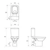 Компакт Cersanit 559 CARINA CLEAN ON 011 3/5л. низ., гориз., компл. з кришкою LIFT