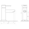 Змішувач для умивальника Globus Lux WIEN SBT2-101
