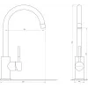 Змішувач для кухні Globus Lux LAZER GLLR-0203S-1-ONIX