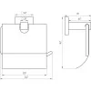 Тримач туалетного паперу Globus Lux SQ 9410 SUS304