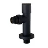 Набір Кран вентильний кутовий з американкою SOLOMON LUX 1/2″  7777  (2шт.) BLACK   (1уп)