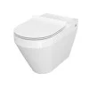 Унітаз компакта Cersanit CREA 010/020 OVAL з сидінням дюропл SLIM LIFT (без бачка)