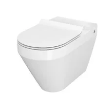 Унітаз компакта Cersanit CREA 010/020 OVAL з сидінням дюропл SLIM LIFT (без бачка)
