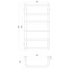 Рушникосушарка UNIO LS W 800-400-6 Драбинка Скоба вода