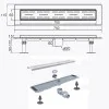 Трап лінійний душовий TILLO TM009-70 70см