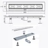 Трап лінійний душовий TILLO TM009-80C 80см