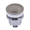 Донний клапан Globus Lux HG-041S-S- BR (Click-clack) Стального кольору