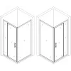 Душова кабіна квадратна без піддона MORAVA N90TB.Mosaic (N90B.Mosaic) BRAVO (1уп.)