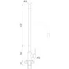 Змішувач для кухні DOMINO ELLIPSE DCC-203L-BEIGE