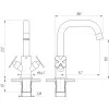 Змішувач для умивальника Globus Lux DUKAT-8 SD8-101S