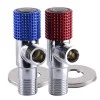 !!Набір кранів кутових кераміка SOLOMON EXCLUSIVE 1/2″X1/2″ 9889 RED/BLUE (1уп.)