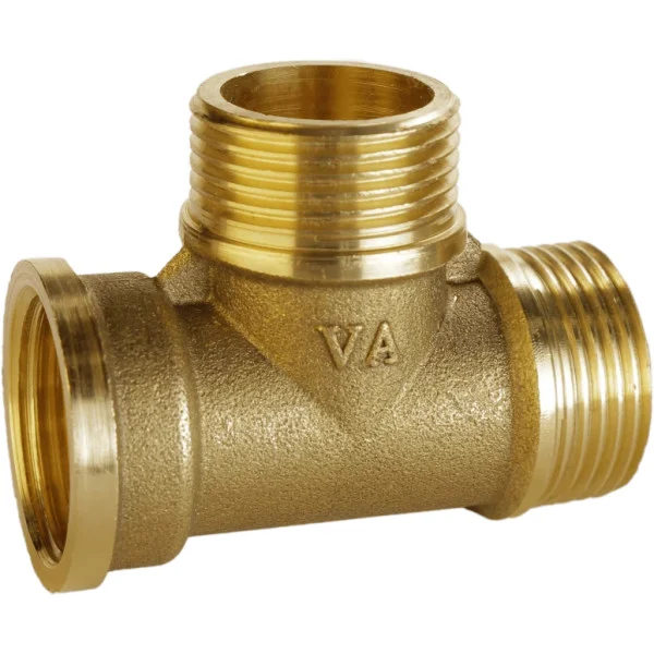 Трійник латунний 3/4″ВР х 3/4″ЗР х 3/4″ЗР штампований  А0255А VA
