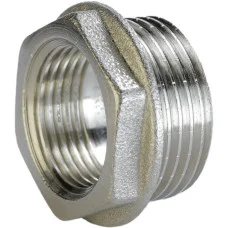 Футорка нікельована 1 1/2″ЗР х 1 1/4″ВР штампована А0754А(нк) VA