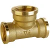 Трійник редукційний латунний 1/2″ВР х 3/4″ВР х 1/2″ВР штампований А0217А VA
