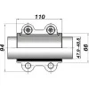 Ремонтний хомут DN40(47,9–48,8 мм) OBA AGAflex