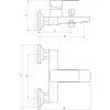 Змішувач для ванної Globus Lux Milano GLM-0102-10-BB