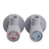 !!Набір кранів кутових кераміка SOLOMON EXCLUSIVE 1/2″X1/2″ 9889 WW  (White/White) (комплект2шт.)