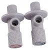 !!Набір кранів кутових кераміка SOLOMON EXCLUSIVE 1/2″X1/2″ 9889 WW  (White/White) (комплект2шт.)