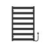 Рушникосушарка електрична Harmony П7 500х800 Deffi фарбована сталь (Чорний, JD04, Праве підключення)