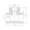 Трійник PPR Blue Ocean 32х3/4