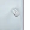Душова кабіна Latwa SC80x80.SAT.HIGH.FR полукругла, скло Frost 4 мм + Душовий піддон KAPIELKA ST80x80x41, з панеллю Lidz