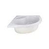 Душова кабіна Latwa SC80x80.SAT.HIGH.FR полукругла, скло Frost 4 мм + Душовий піддон KAPIELKA ST80x80x41, з панеллю Lidz