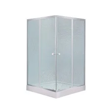 Набір Lidz душова кабіна Wawel SC90x90.SAT.LOW.FR, скло Frost 4 мм + піддон Mazur