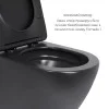 Комплект Qtap Robin Matt Black 2 в 1: унітаз підвісний  Ultra Quiet QT13332381АSMB + біде підвісне QT1355046FMB