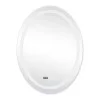 Дзеркало Qtap Mideya (DC-F801) 600х800 з LED-підсвічуванням Touch, з антизапотіванням, з годинником, димером, рег. яскравості QT2078F801W