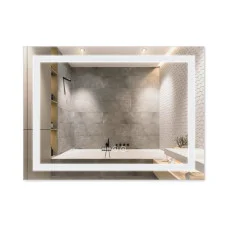 Дзеркало Qtap Mideya (DC-F904) 800х600 з LED-підсвічуванням Touch, з димером, рег. яскравості QT2078F904W