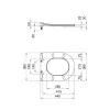 Сидіння для унітаза Qtap (Robin, Scorpio) з мікроліфтом Slim QT99U184UF450MB