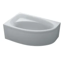 Ванна акрилова асиметрична ELLA 160x100 L + ноги + екран під ванну ( А0045127 )