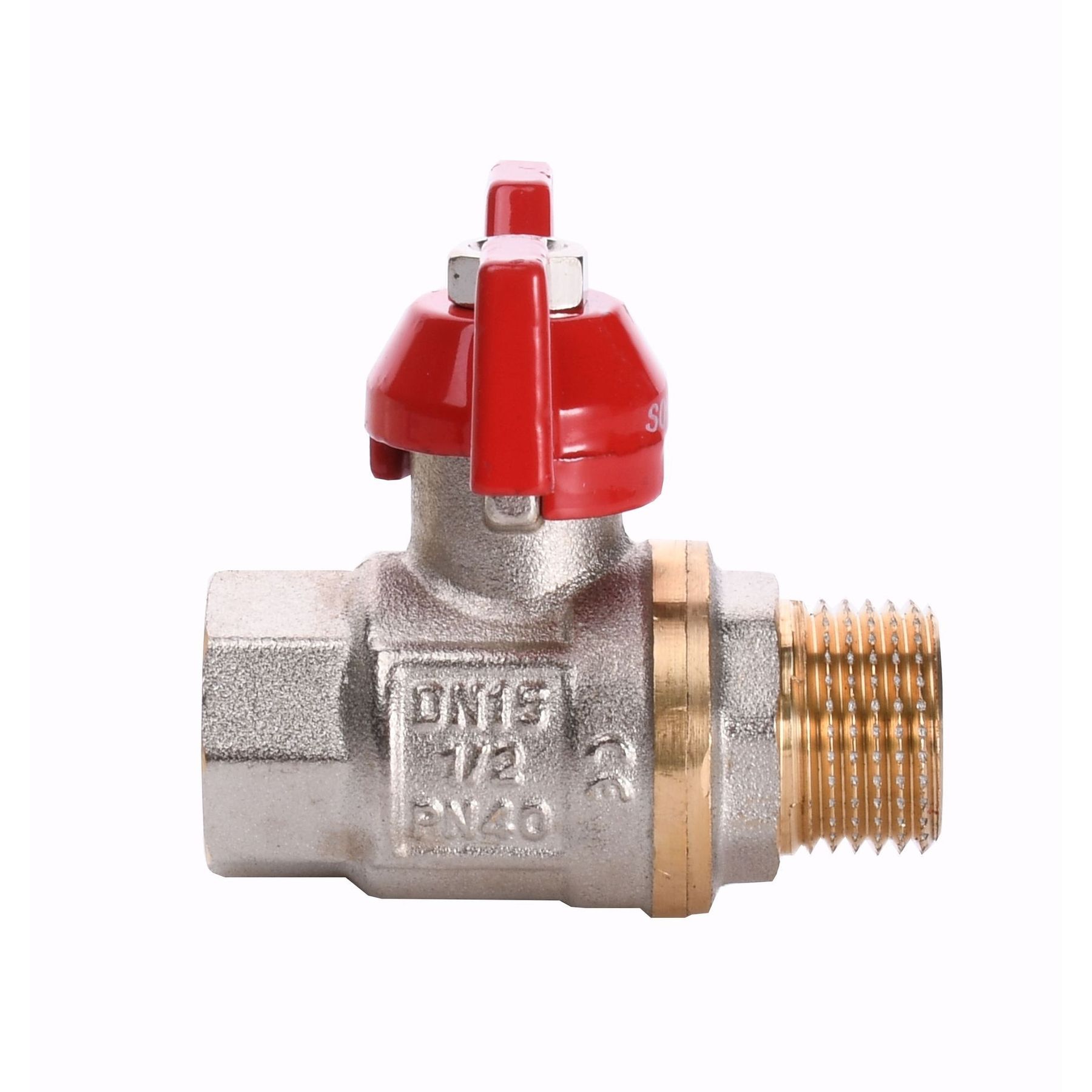 Кран кульовий прямий SOLOMON 1/2″ ЗВ КБ PN40 B1008