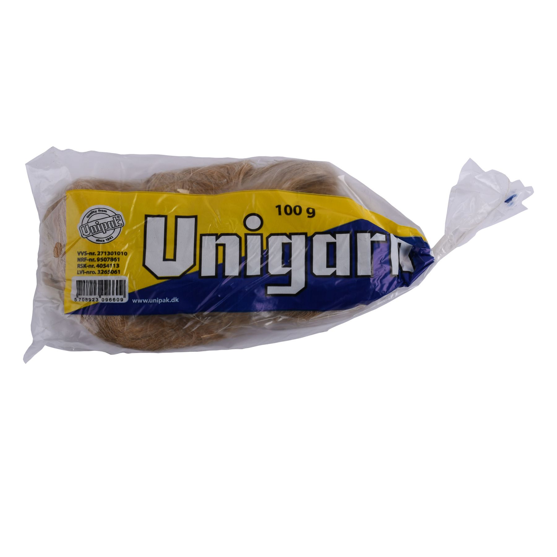 Пакля, льон сантехнічний Unigarn 100g UNIPAK (коса)