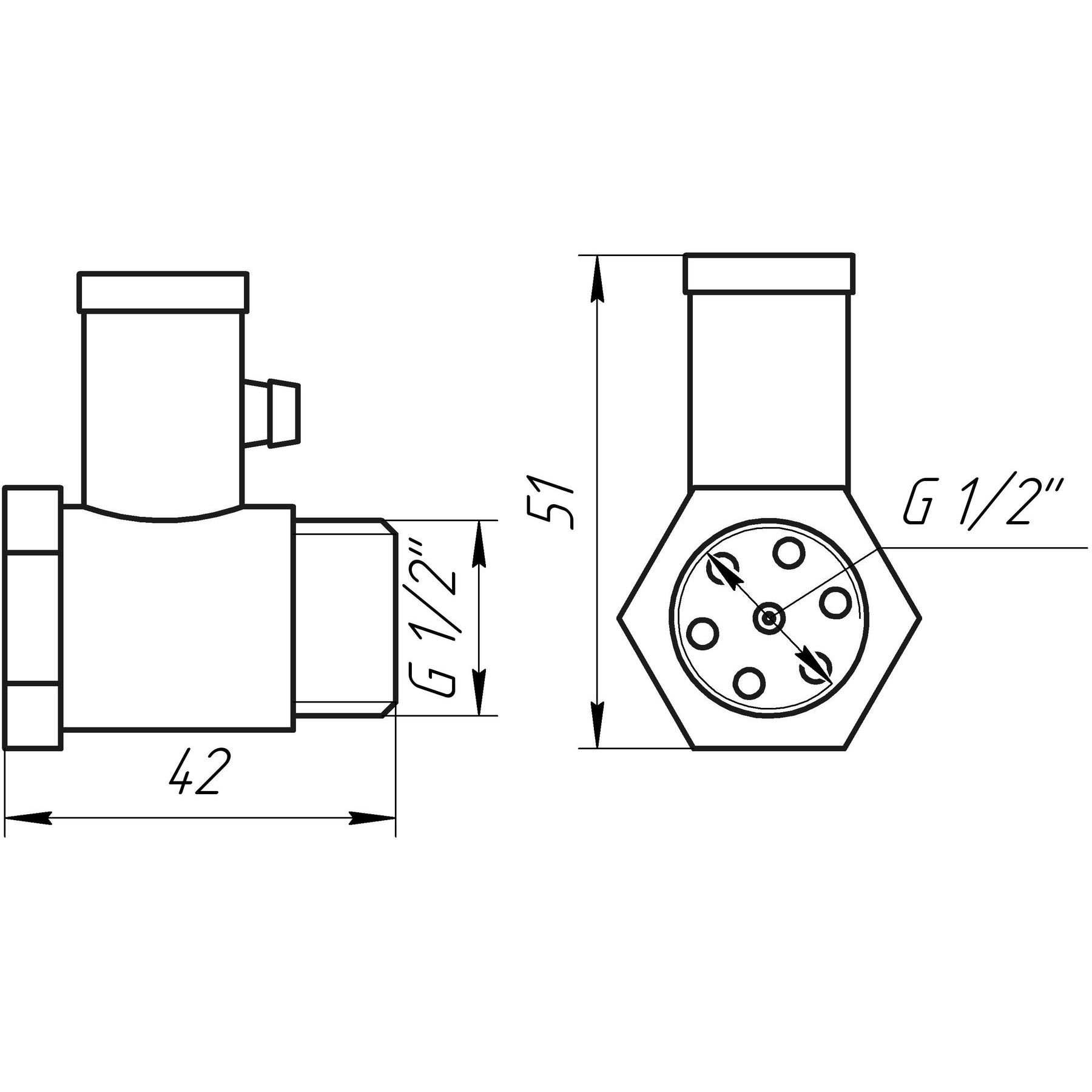 Клапан зворотній підривний 1/2″ HT158