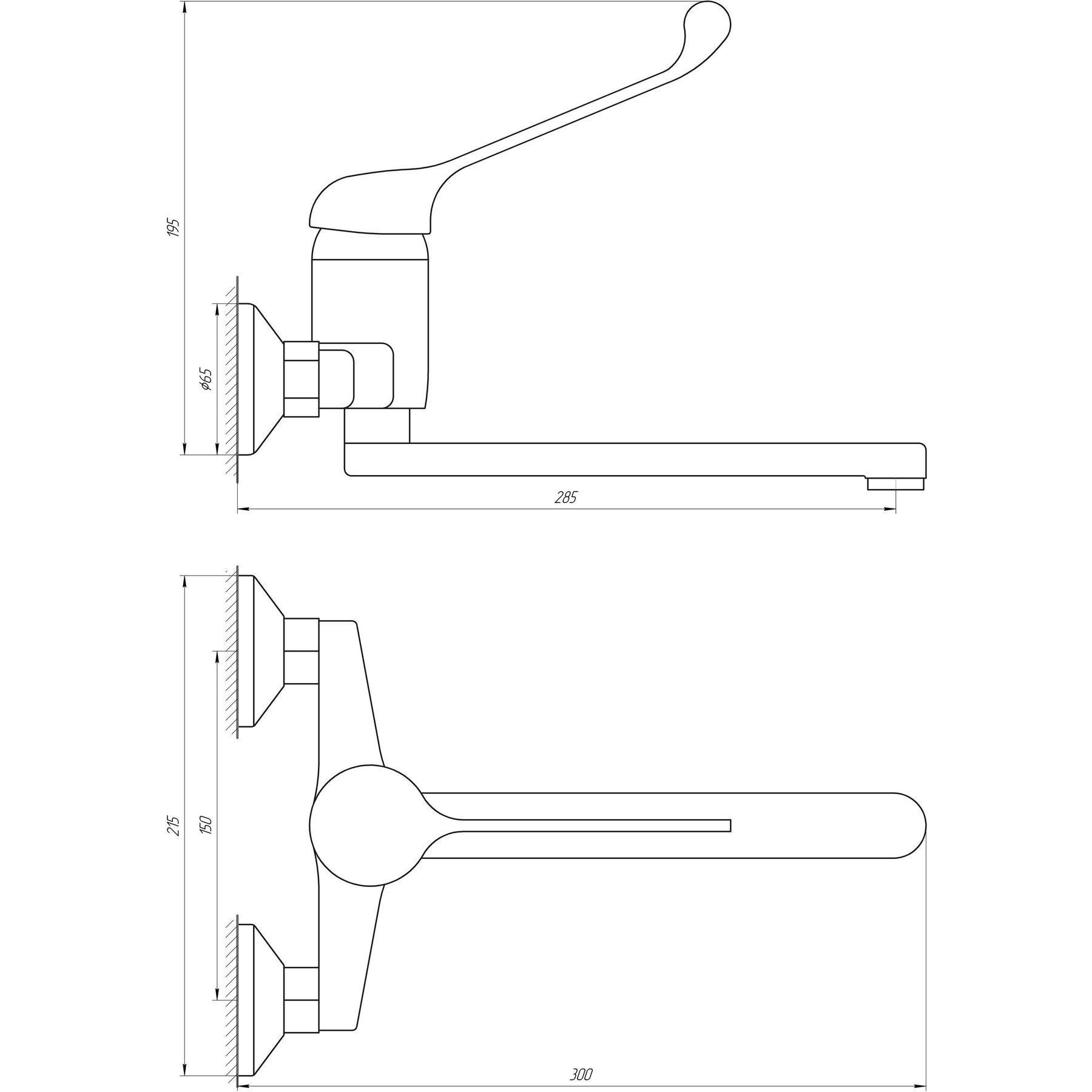 Змішувач для кухні Globus Lux CLINIC GLCA-1044