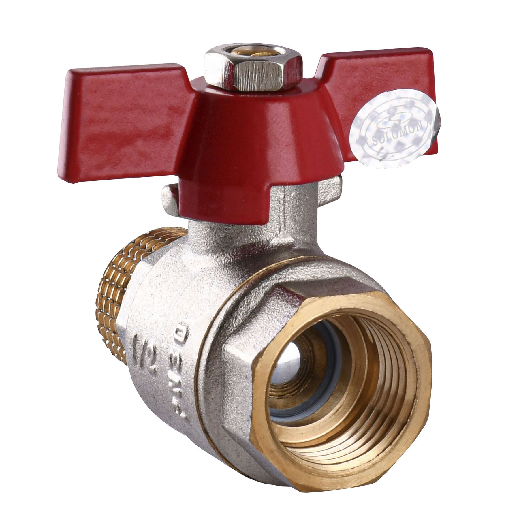 Кран кульовий прямий SOLOMON  1/2″ ЗВ КБ PN30 B1015