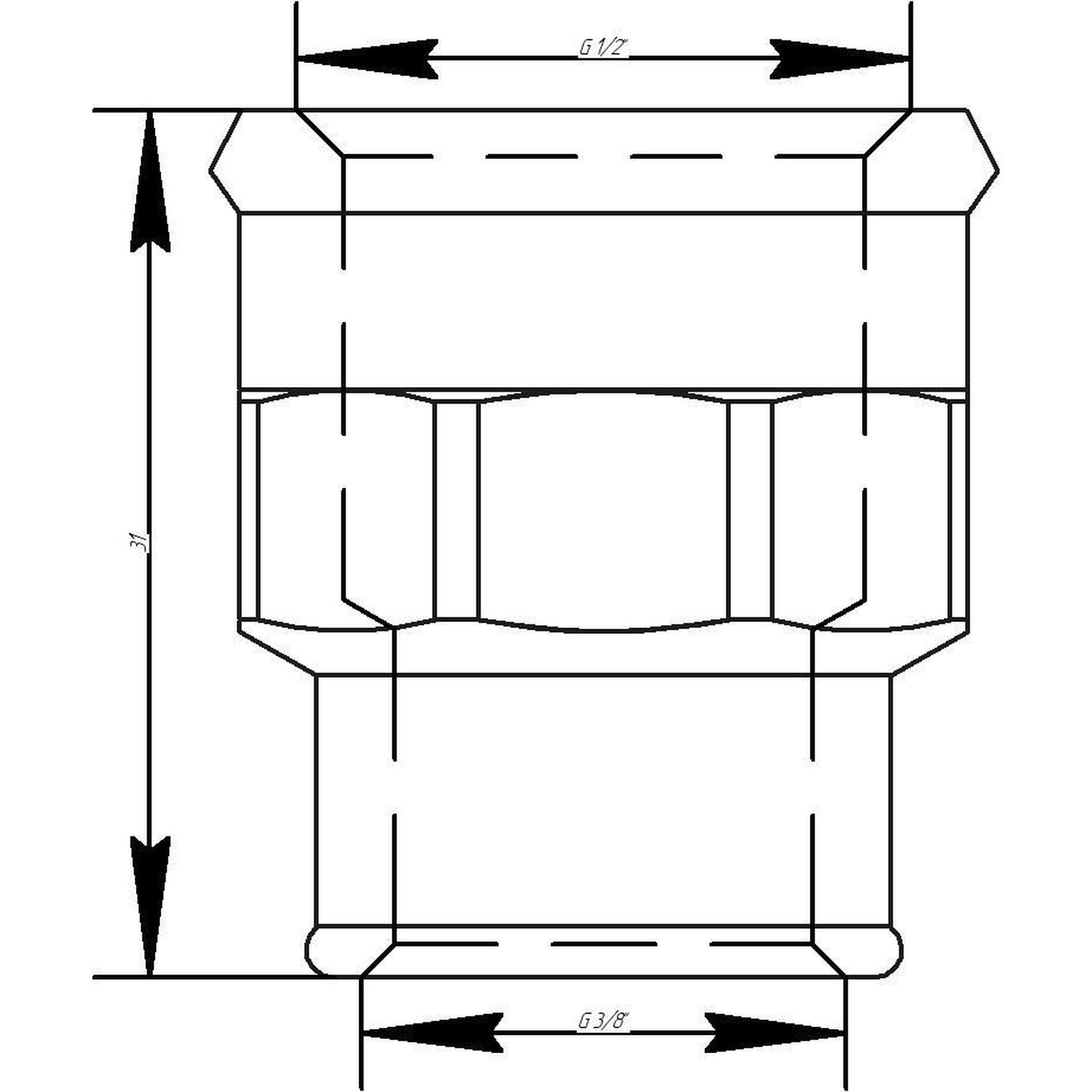 Муфта VIEGA 3240  1/2″х3/8″ ВВ (268879)