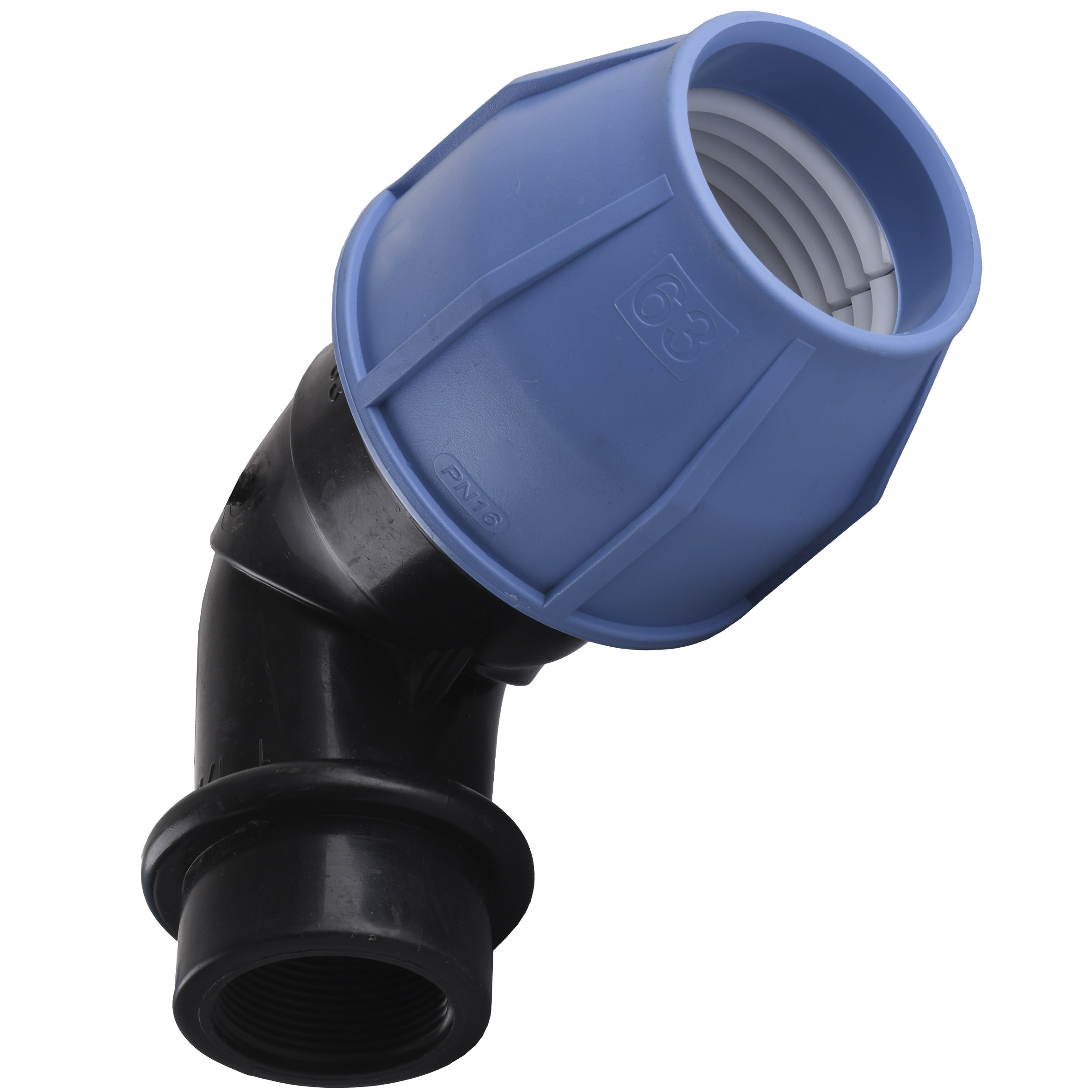 Коліно ПНД Vsplast 63*1 1/2 ''  ВР 4002