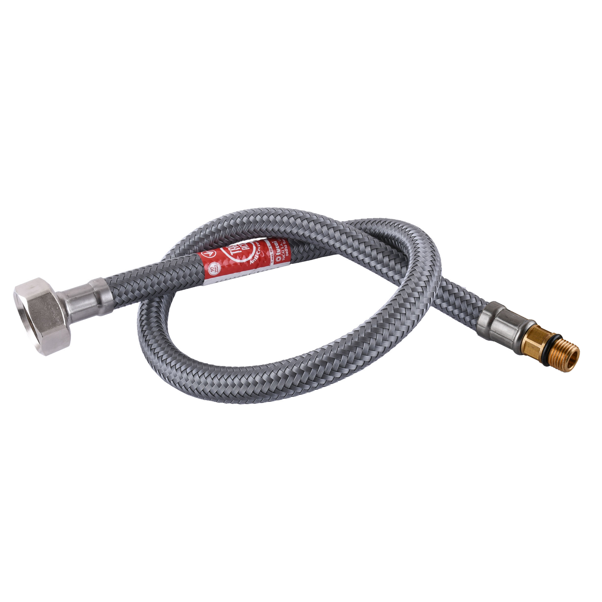 Шланг для змішувача TUCAI М10х1/2″ кор. 1,0м АНТИКОРОЗІЯ TAQ GRIF ACB 204871