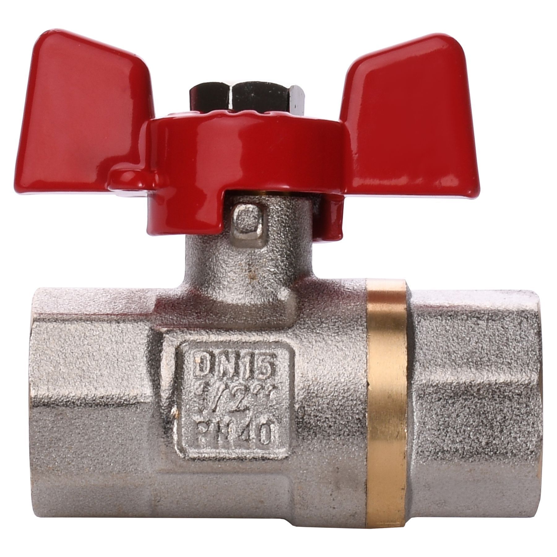 Кран кульовий прямий Q PROFESSIONAL  1/2″ ВВ КБ PN40 QP151