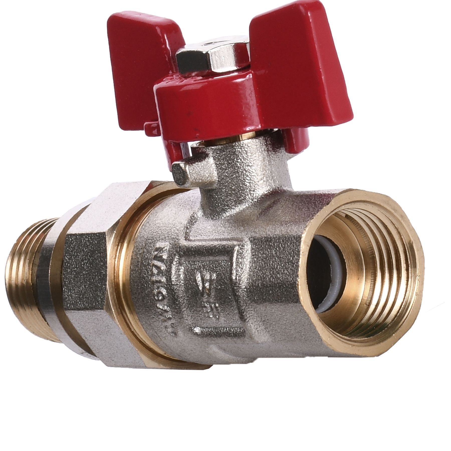 Кран кульовий прямий з американкою WATERVALVE Q003  NV-V123 1/2″ ЗB