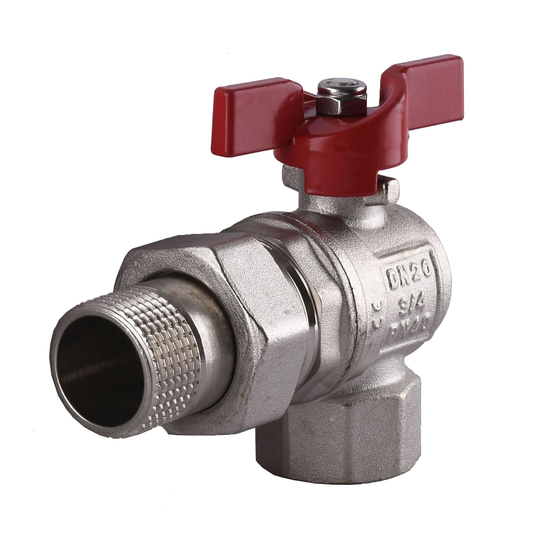 Кран кульовий кутовий з американкою SELBA  3/4″ SL1543