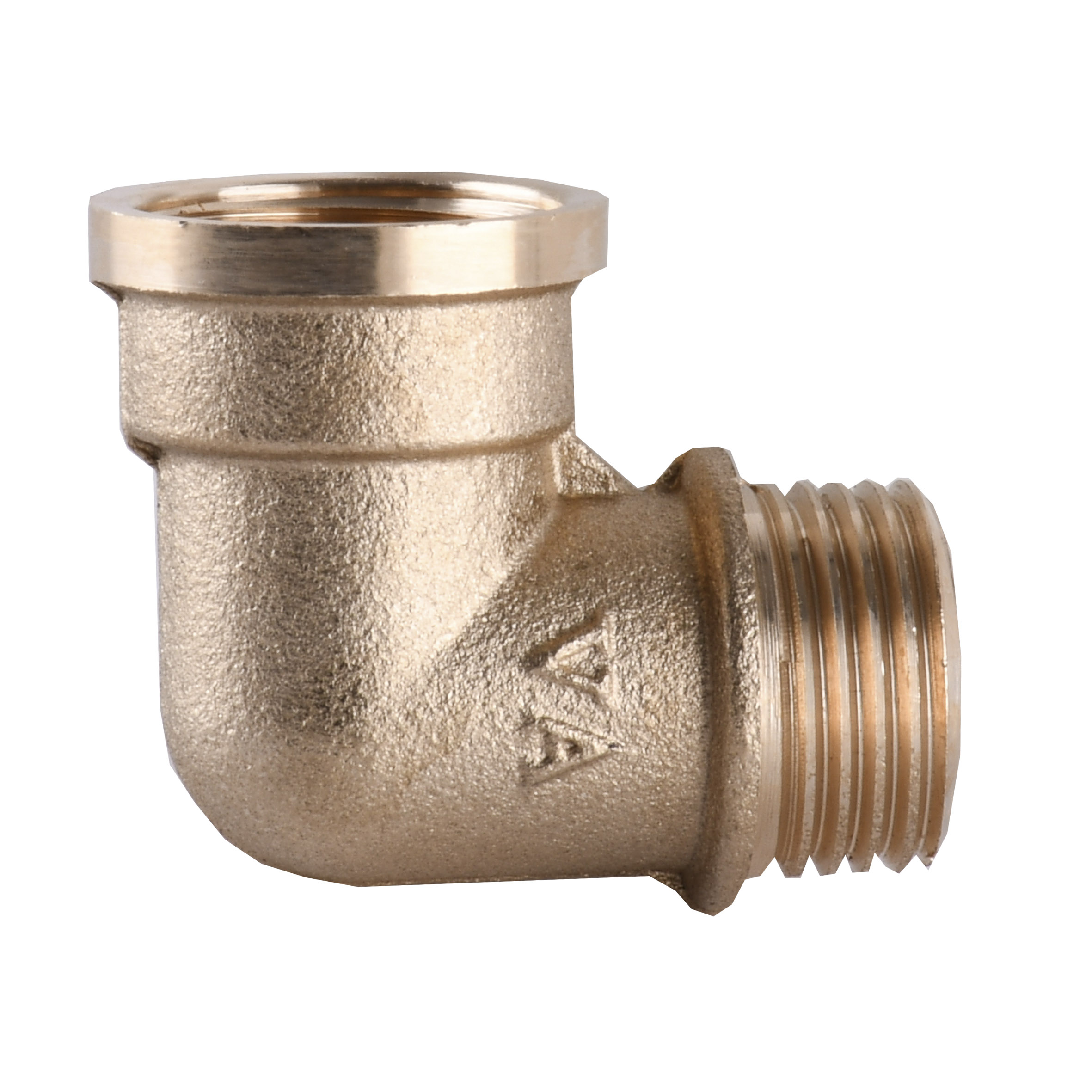 Кутник латунний 1/2″ВР х 1/2″ЗР штампований А0122-1А VA