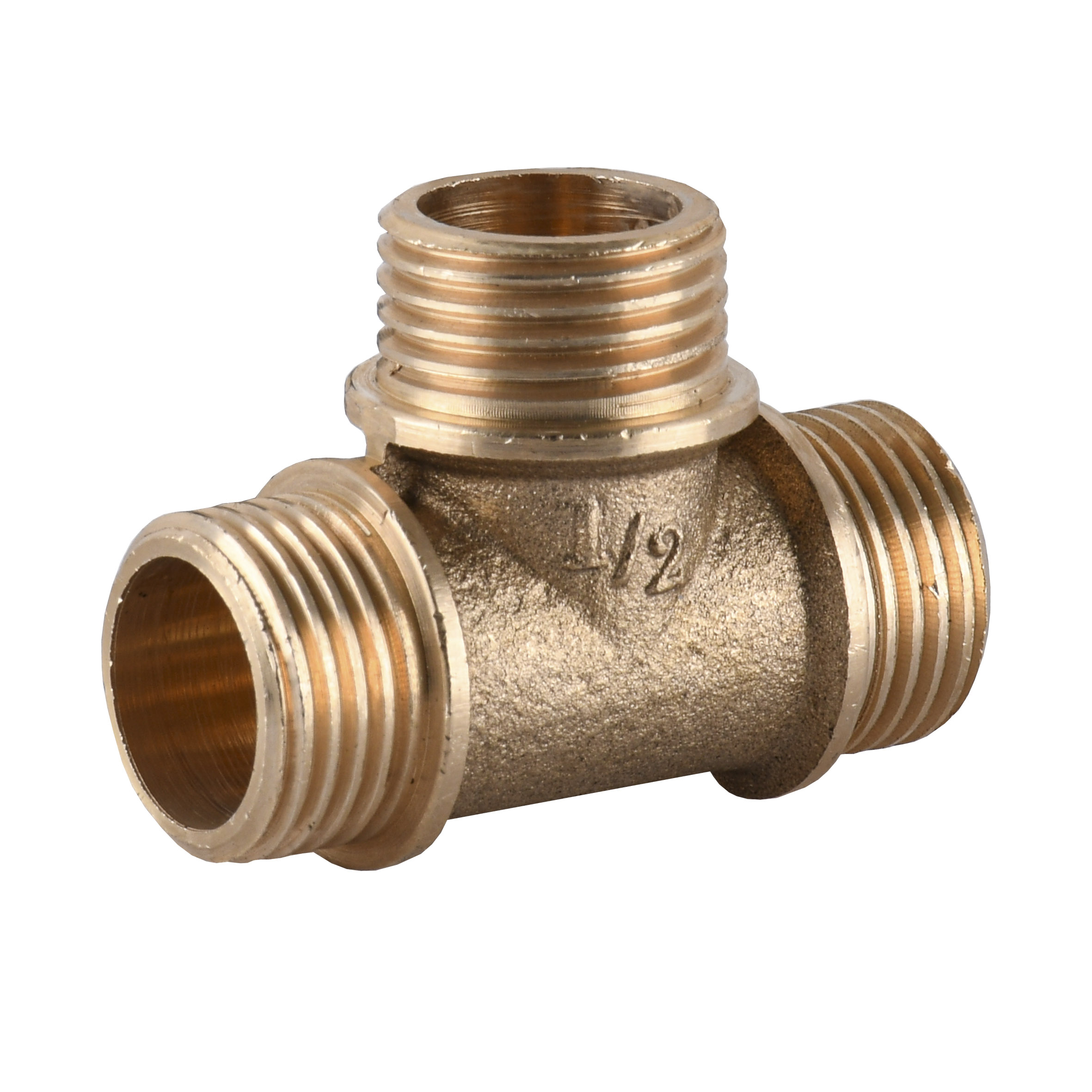 Трійник латунний 1/2″ЗР х 1/2″ЗР х 1/2″ЗР штампований А0214А VA
