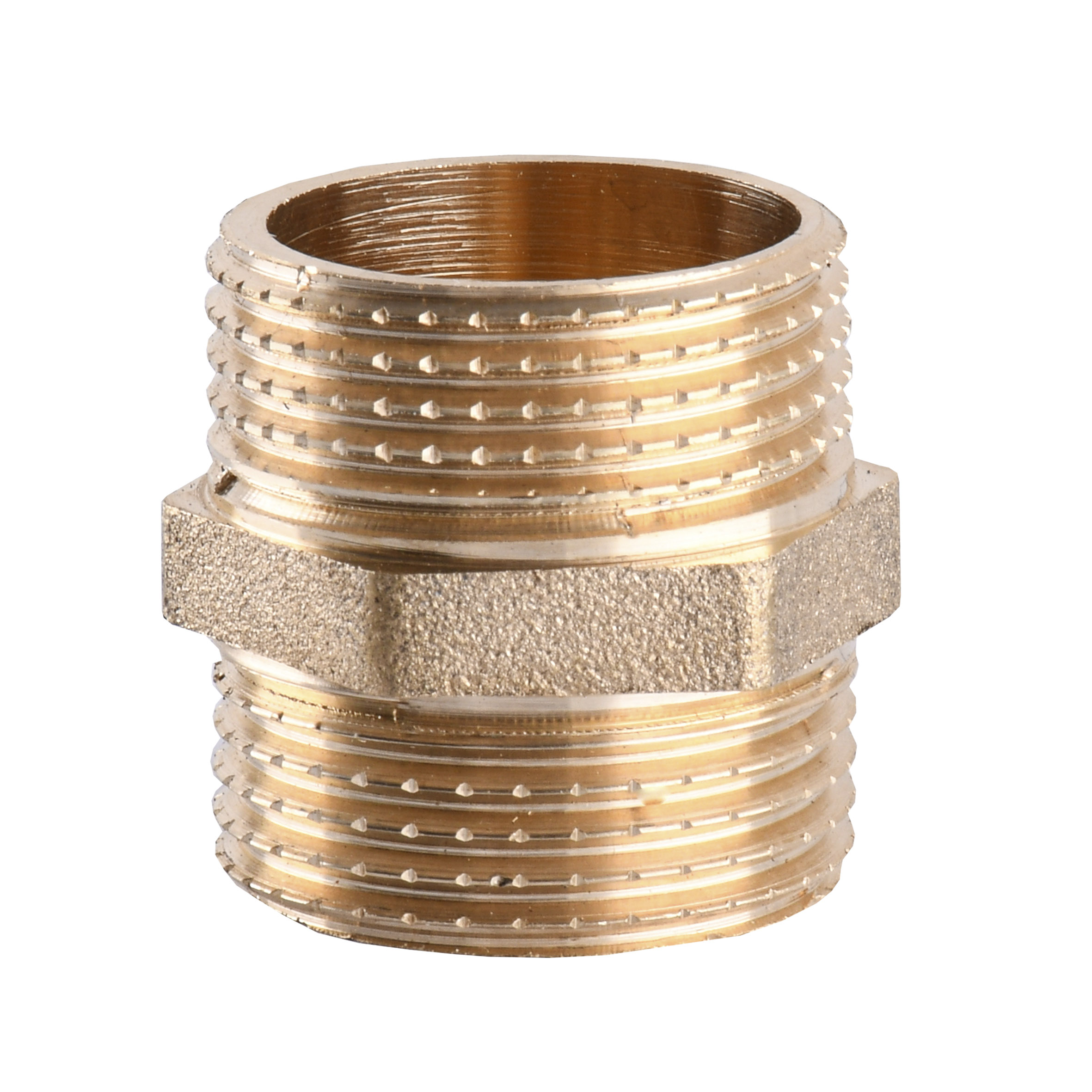 Ніпель латунний 3/4″ЗР х 3/4″ЗР штампований А0502А VA