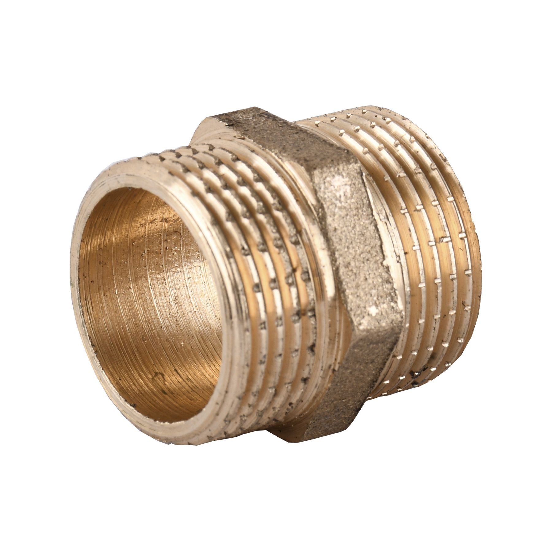 Ніпель латунний 3/4″ЗР х 3/4″ЗР штампований А0502А VA
