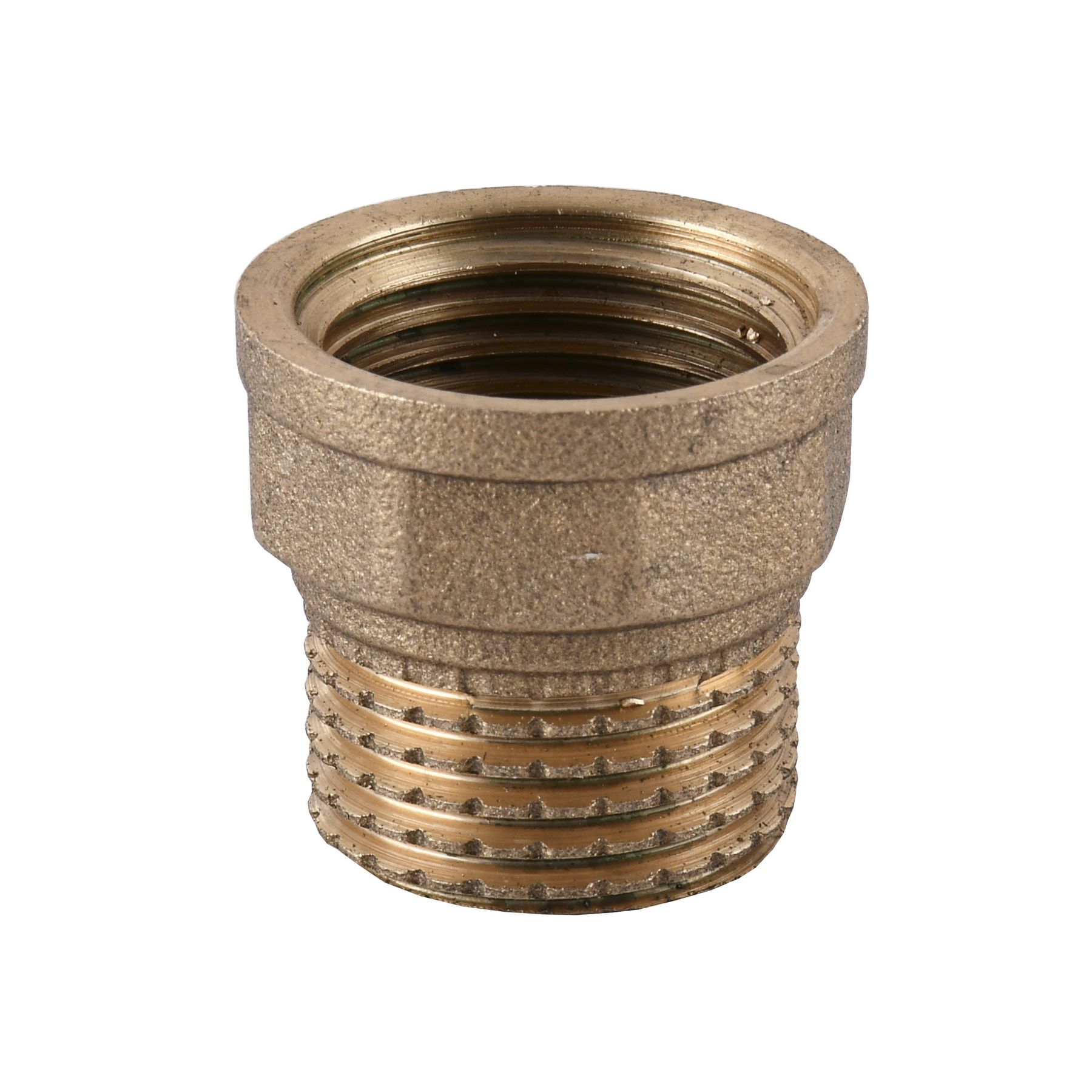 Перехідник латунний 1/2″ВР х 1/2″ЗР штампований А0601А VA