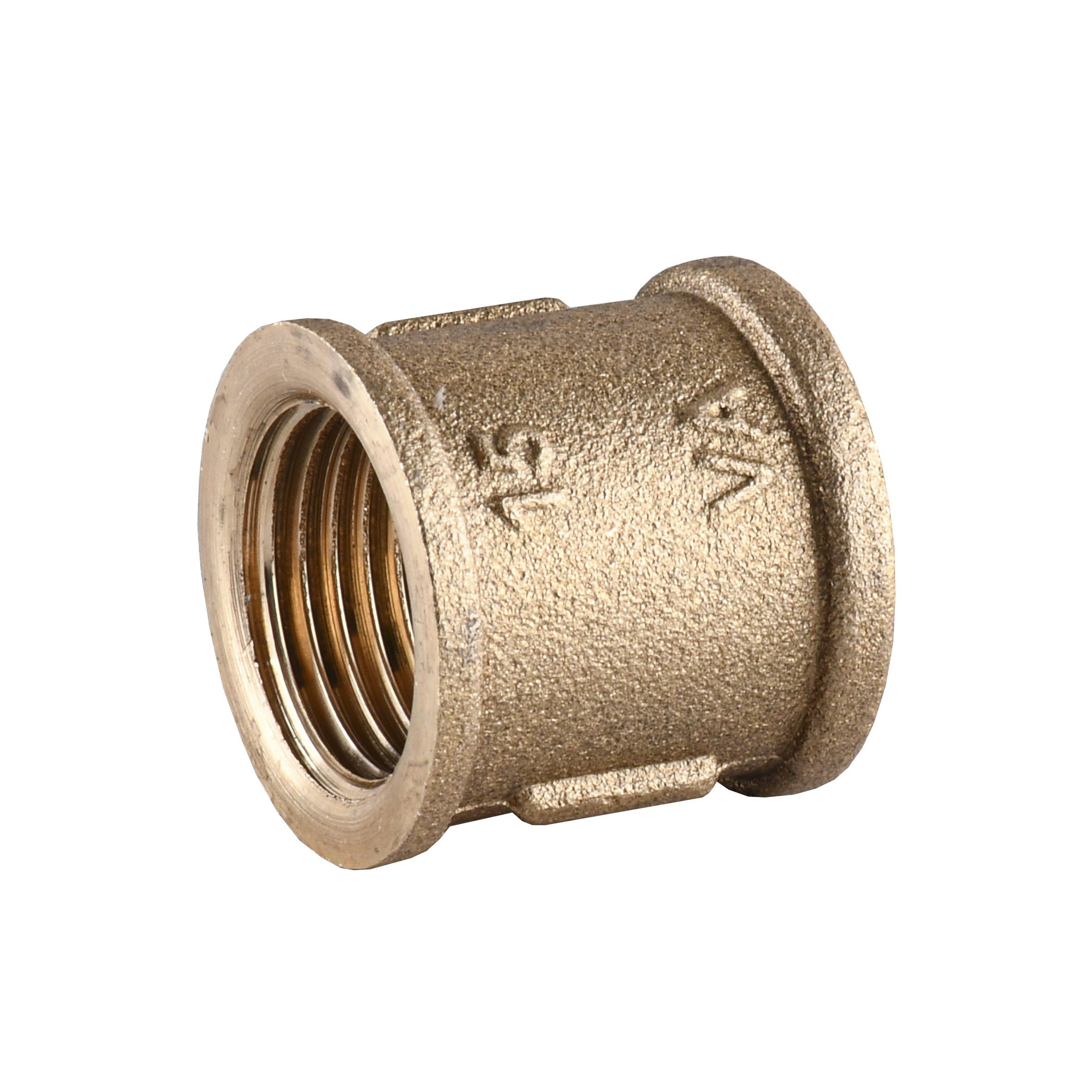 Муфта латунна 1/2″ВР х 1/2″ВР штампована А0305А VA